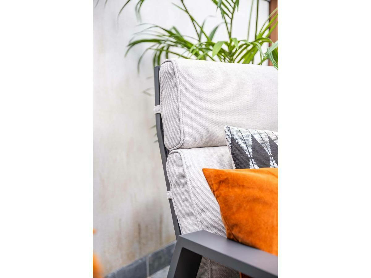 Garden Impressions Max loungestoel met voetenbank - Valley sand
