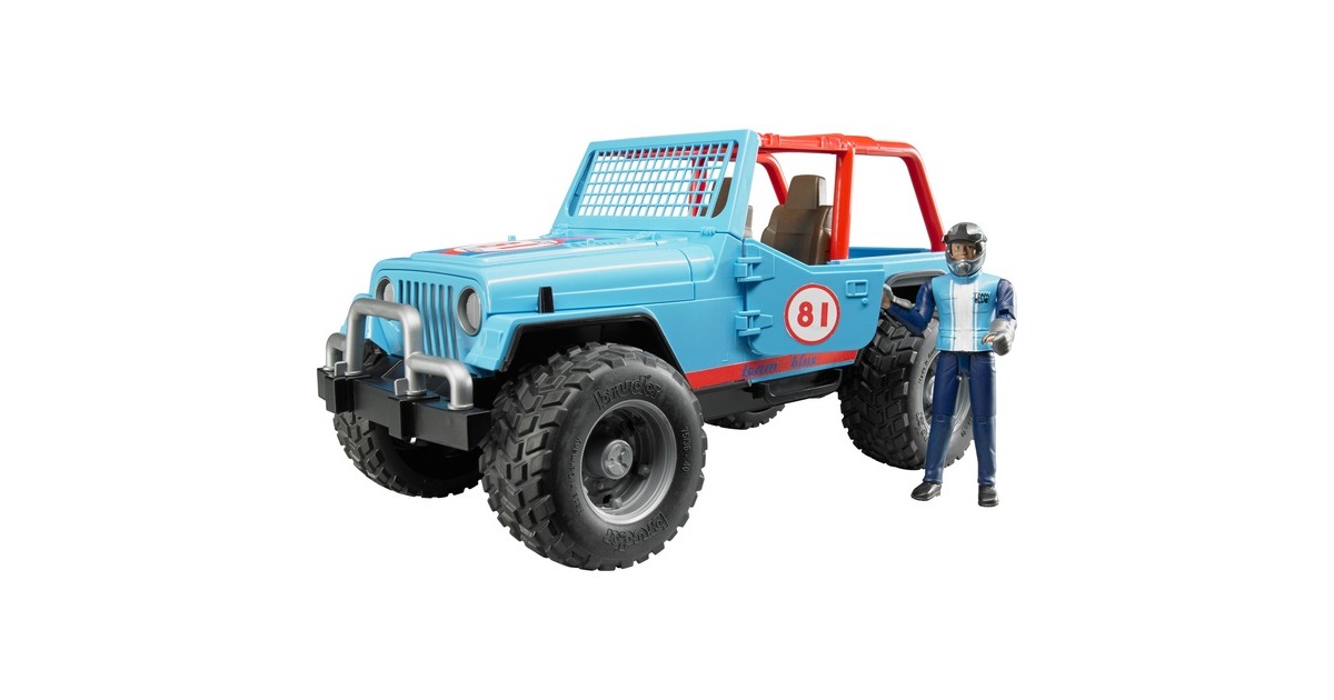 bruderJeep cross country racer met bestuurder Modelvoertuig  (02541)