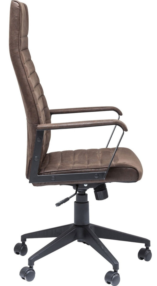 Kare Design Labora High Bureaustoel - Bruin Kunstleer
