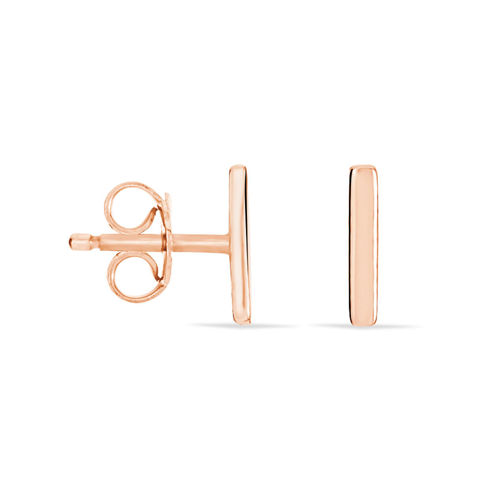 Boucles D'oreilles Puces Birati Argent Rose