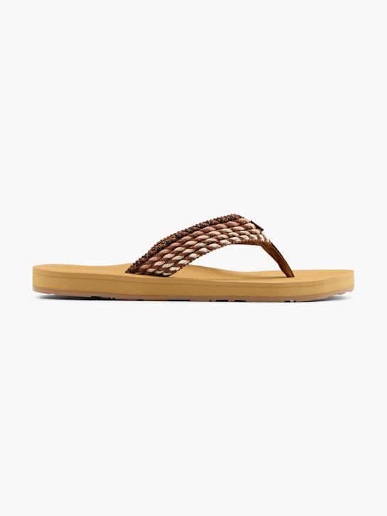 ROXY Pantoletten-Zehentrenner beige