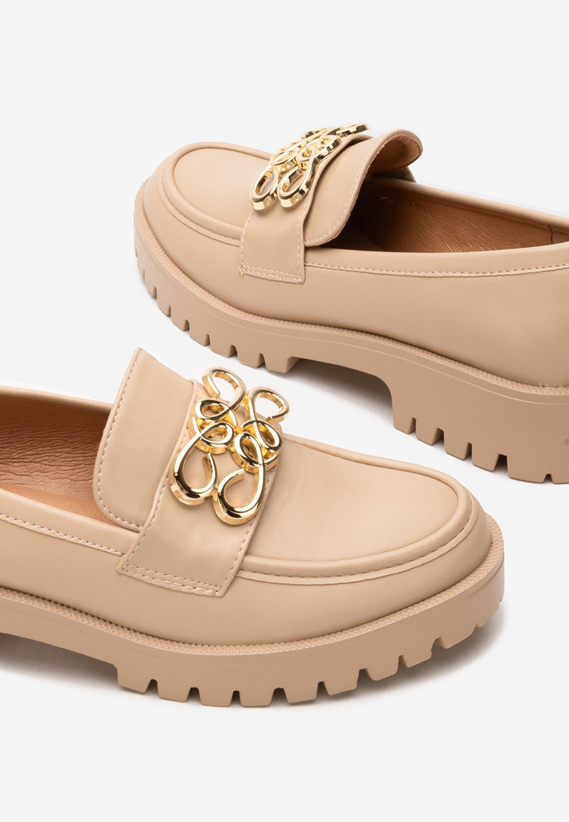 Mocassins élégants femme kaki Cheryl