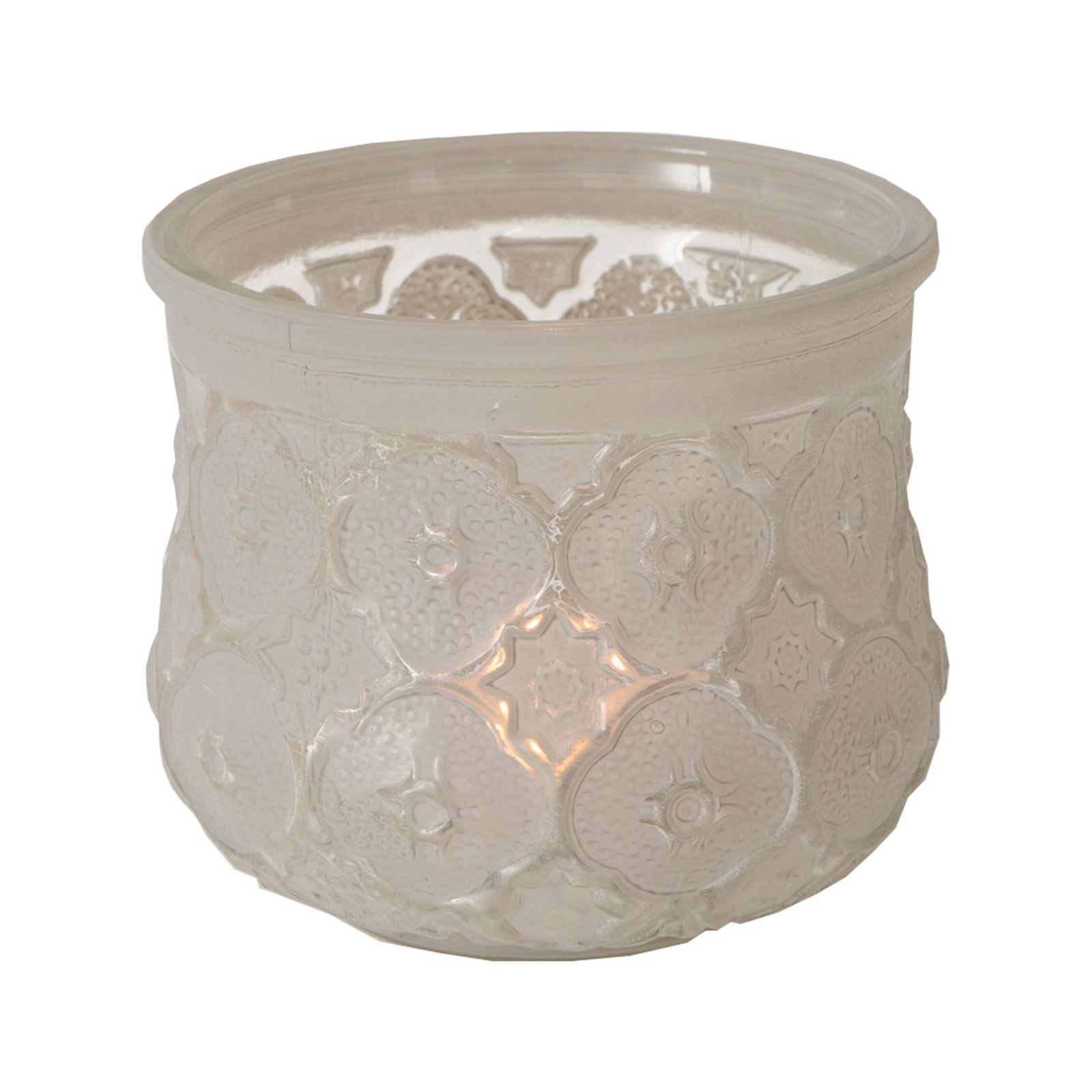 Windlicht - Glas - Ornament - 9 cm hoch