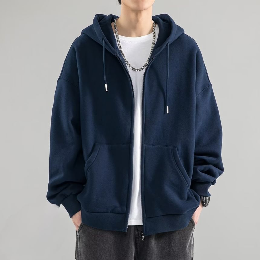 Urtishia - Effen hoodie met rits