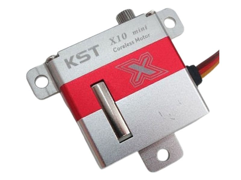 KST Flächenservo X10 Mini V8.0 7.5 kg, 0.09 s, Digital HV 10 mm Flächenservo mit Metallgetriebe