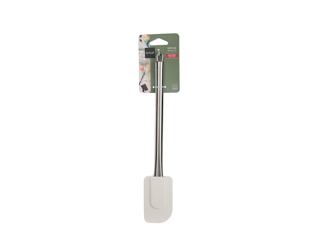 ESPÁTULA SILICONE ACTUEL BEGE CABO INOX L