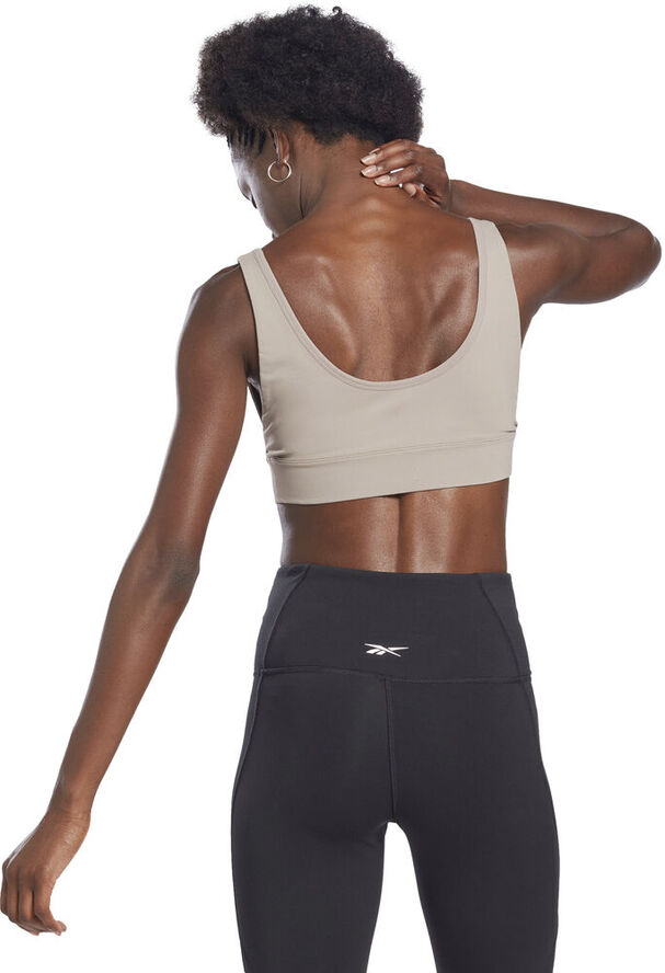 Reebok Studio Stripped Minimalist sports bh Brun