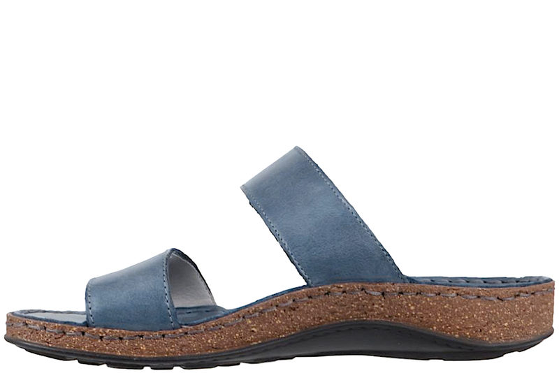 COPENHAGEN SHOES DREAM COMFORT NEW EMMELY SLENTERS I BLÅ NUBUCK