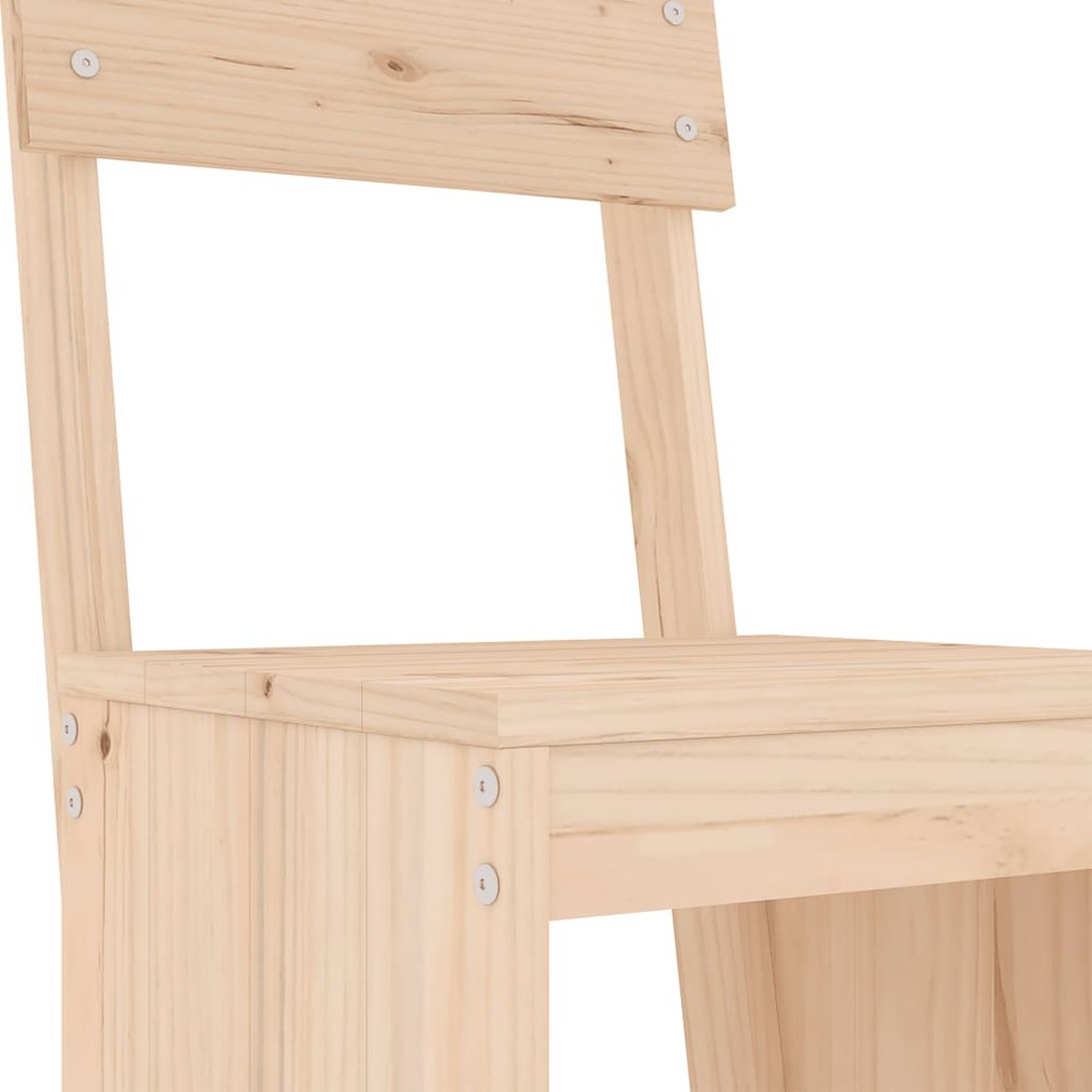 Ensemble de bar de jardin 5 pcs bois de pin massif