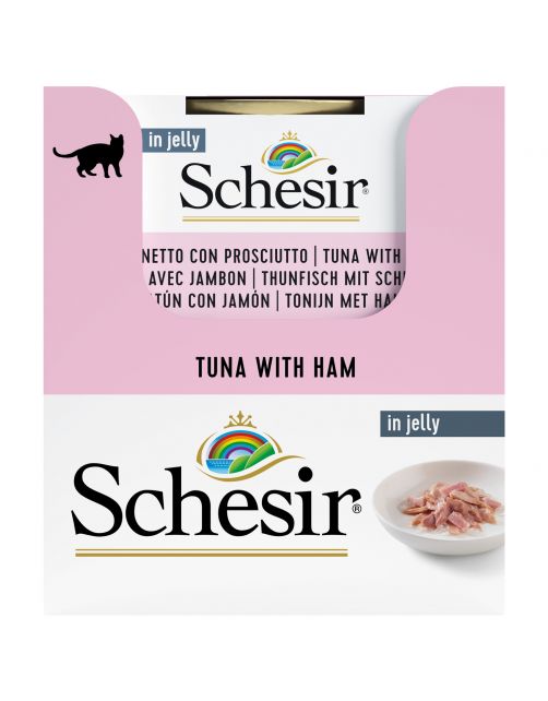 Schesir Kat Blik Gelei Vis 85 g - Kattenvoer