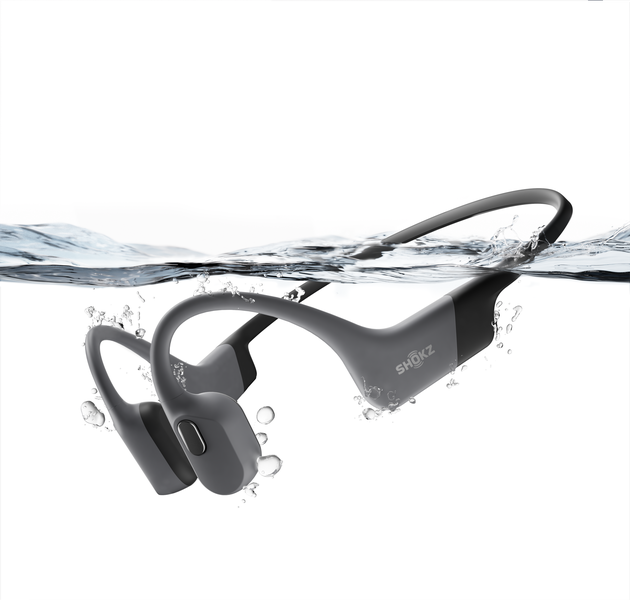 Shokz - OpenSwim Pro, Bone Conduction Headset - Grey