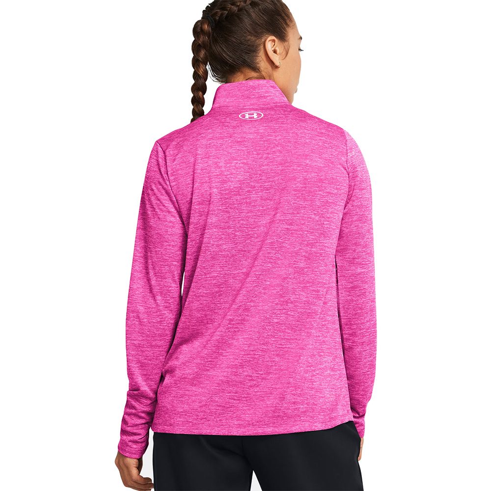 Under Armour Tech™ Twist ½ Zip Longsleeve Damen rebel pink