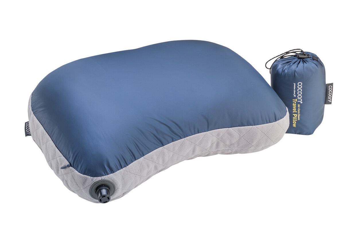 Air Core Down Pillow Dark Indigo/Grey, 30 cm x 41 cmReisekissen