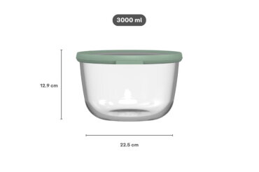 Cirqula glazen vershouddoos 3000 ml - Nordic sage