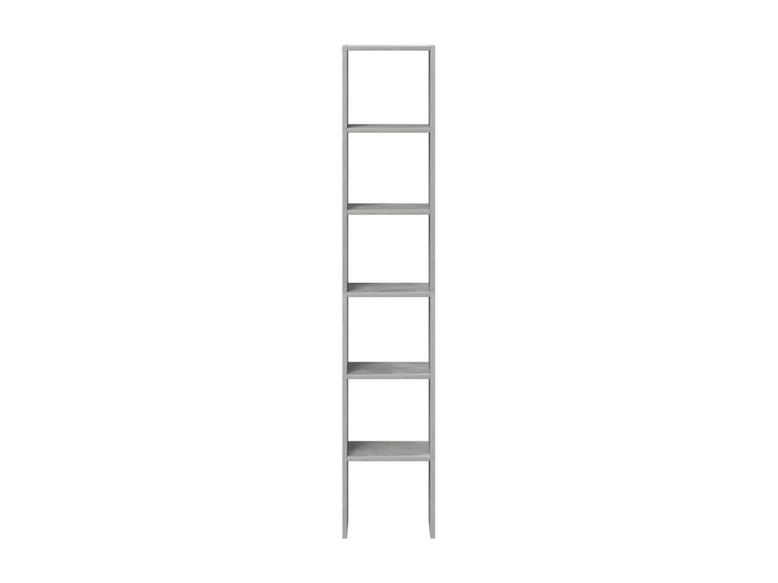 Bibliothèques 2 pcs empilable gris béton bois d'ingénierie