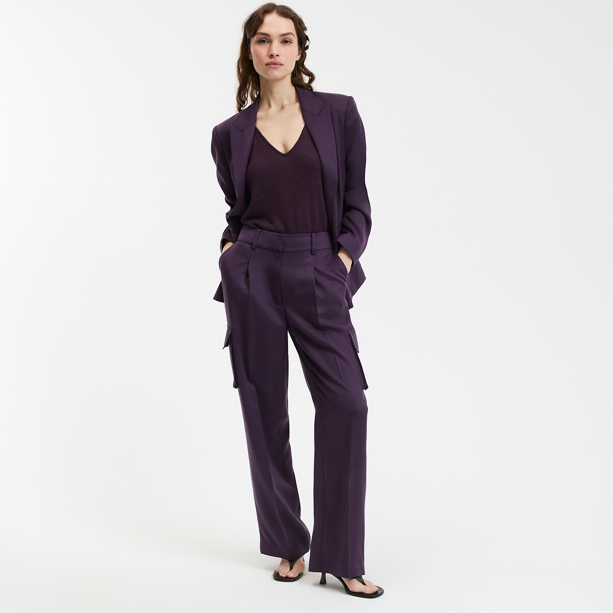 COLEÇÕES LA REDOUTE<br>Rechte cargobroek em liocel