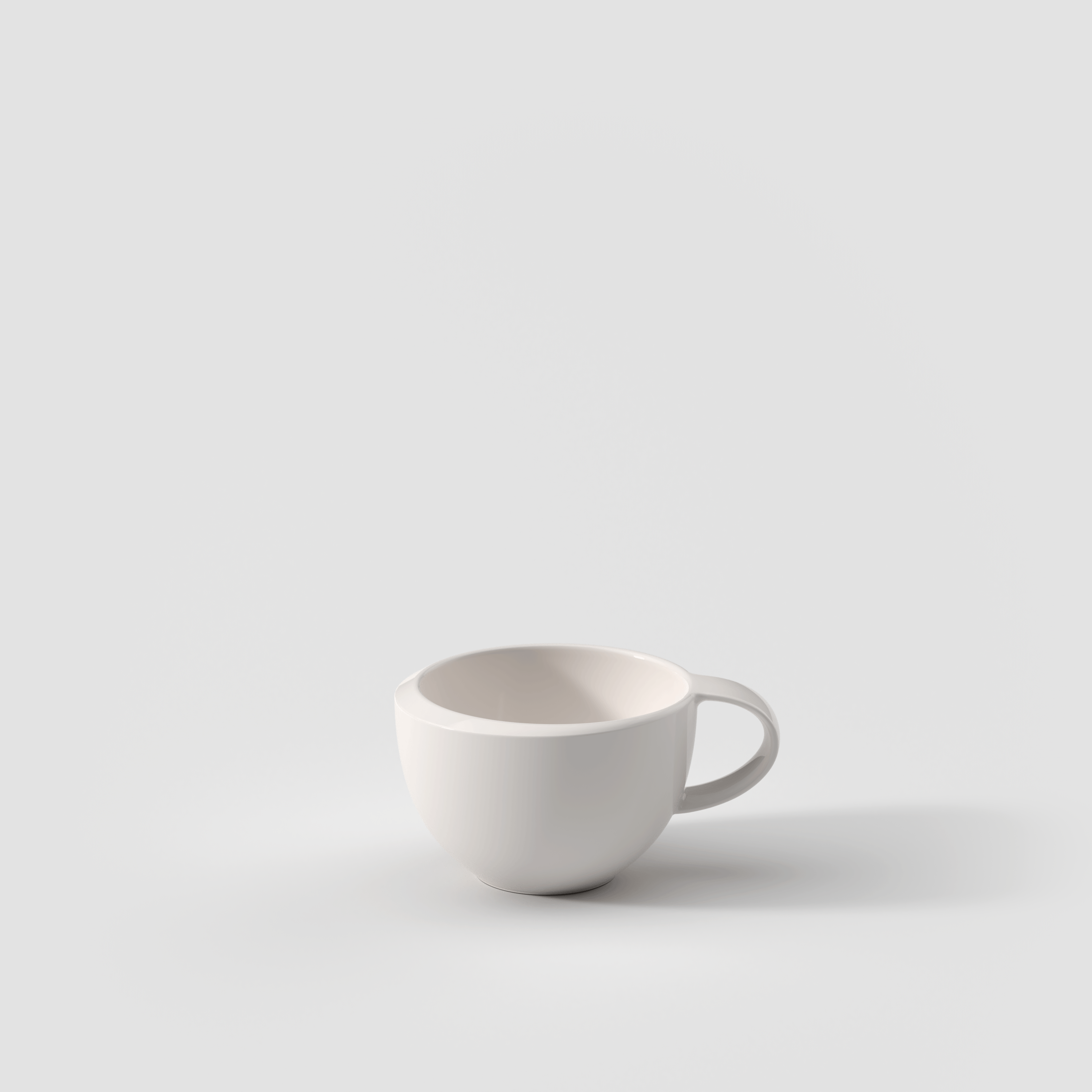 NewMoon Espresso cup White, 1.7 oz, Premium Porcelain