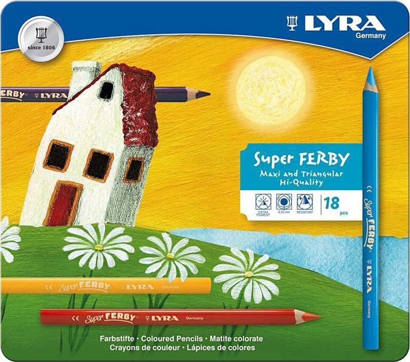 Lyra Super Ferby Kleurpotloden Multicolor 18 Stuks