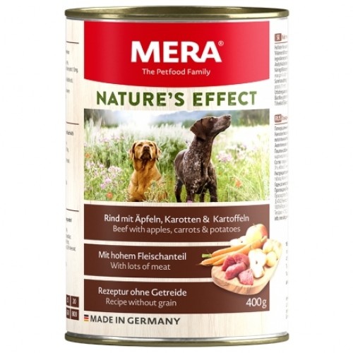 Ração úmida Mera, sabor carne