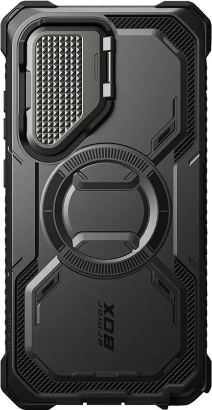 i-Blason - Armorbox - Telefoonhoes - Zwart - Voor Samsung Galaxy S25 Ultra - Full-Body Robuust