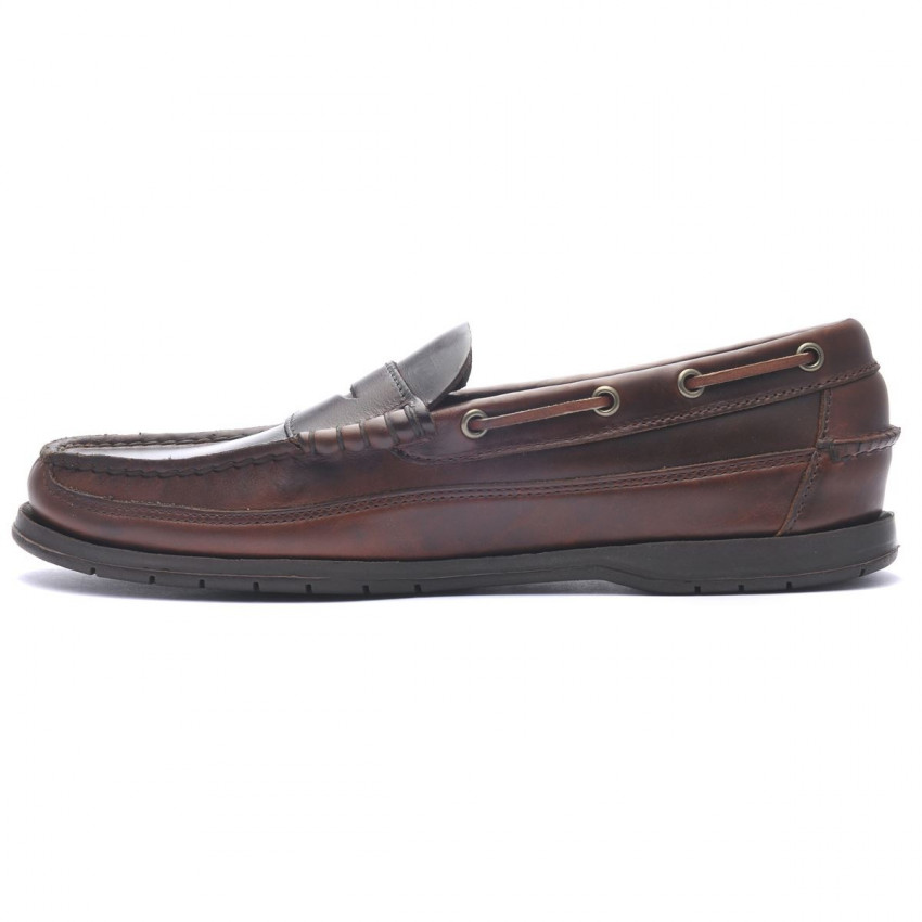 SLOOP Brown Gum-MOCASSIN POUR HOMME EN CUIR