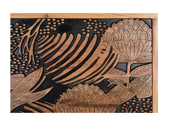 Tête de Lit Bois Marron 166x6x81cm - Iris Décoration d'Autrefois