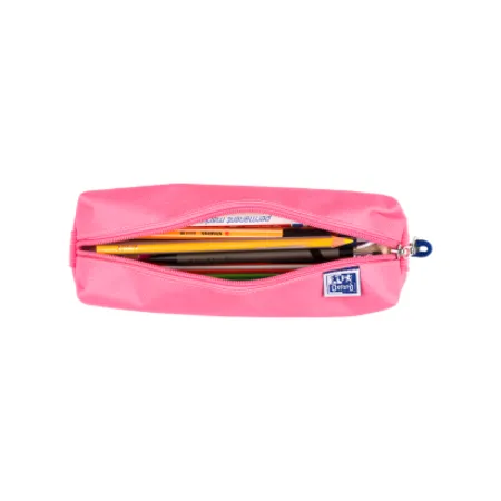 Oxford Federmäppchen rechteckig klein rosa - mit Gummiband