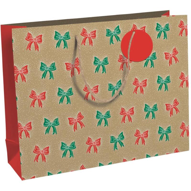 Noeuds rge&vert sac shop 37,3x11,8x27,5 - Rouge/vert