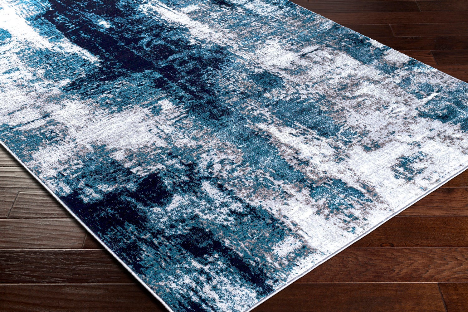 Abstract Modern Tapijt Blauw/Grijs 200x275 cm GIULIA
