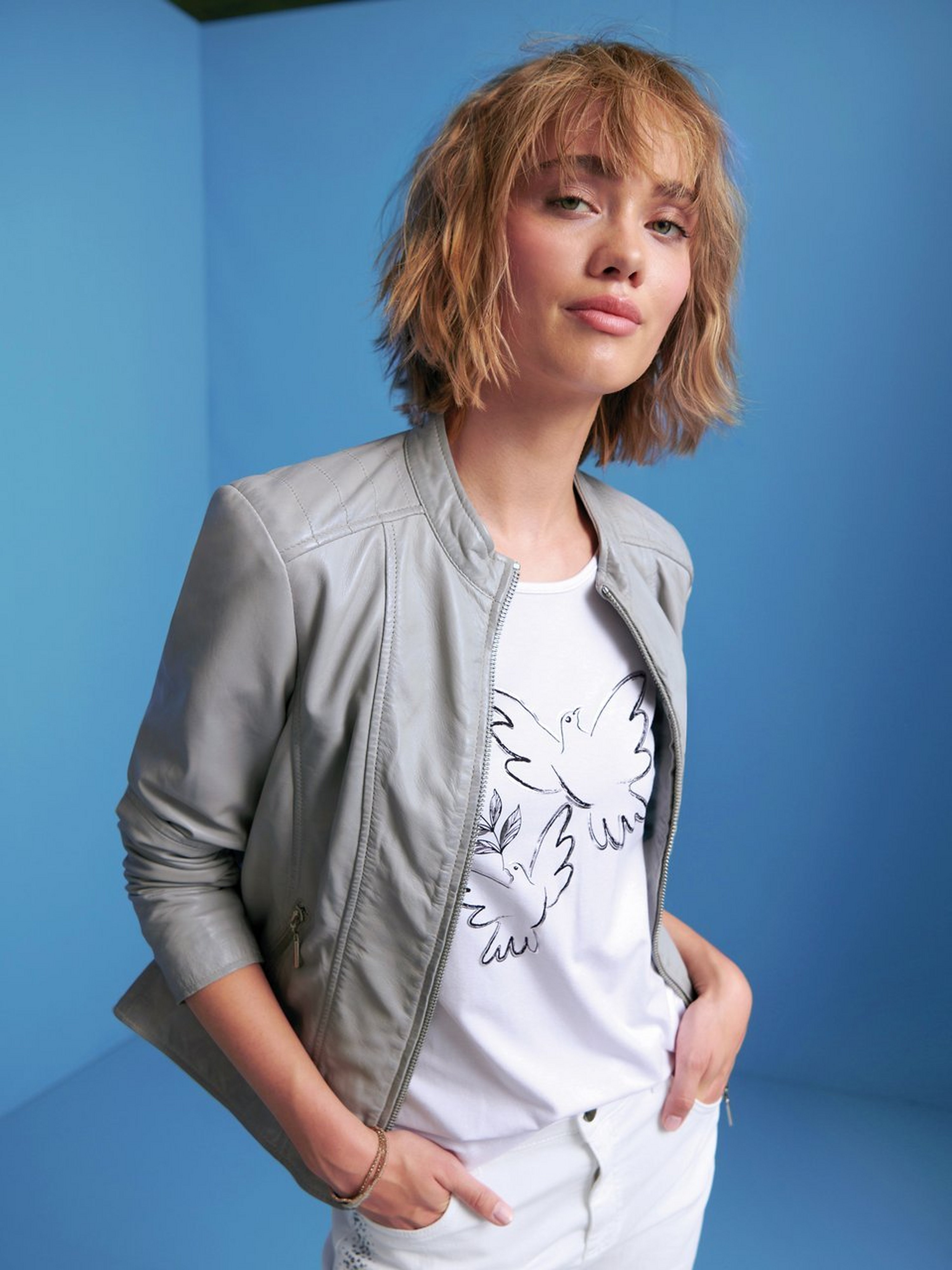 Lederjacke