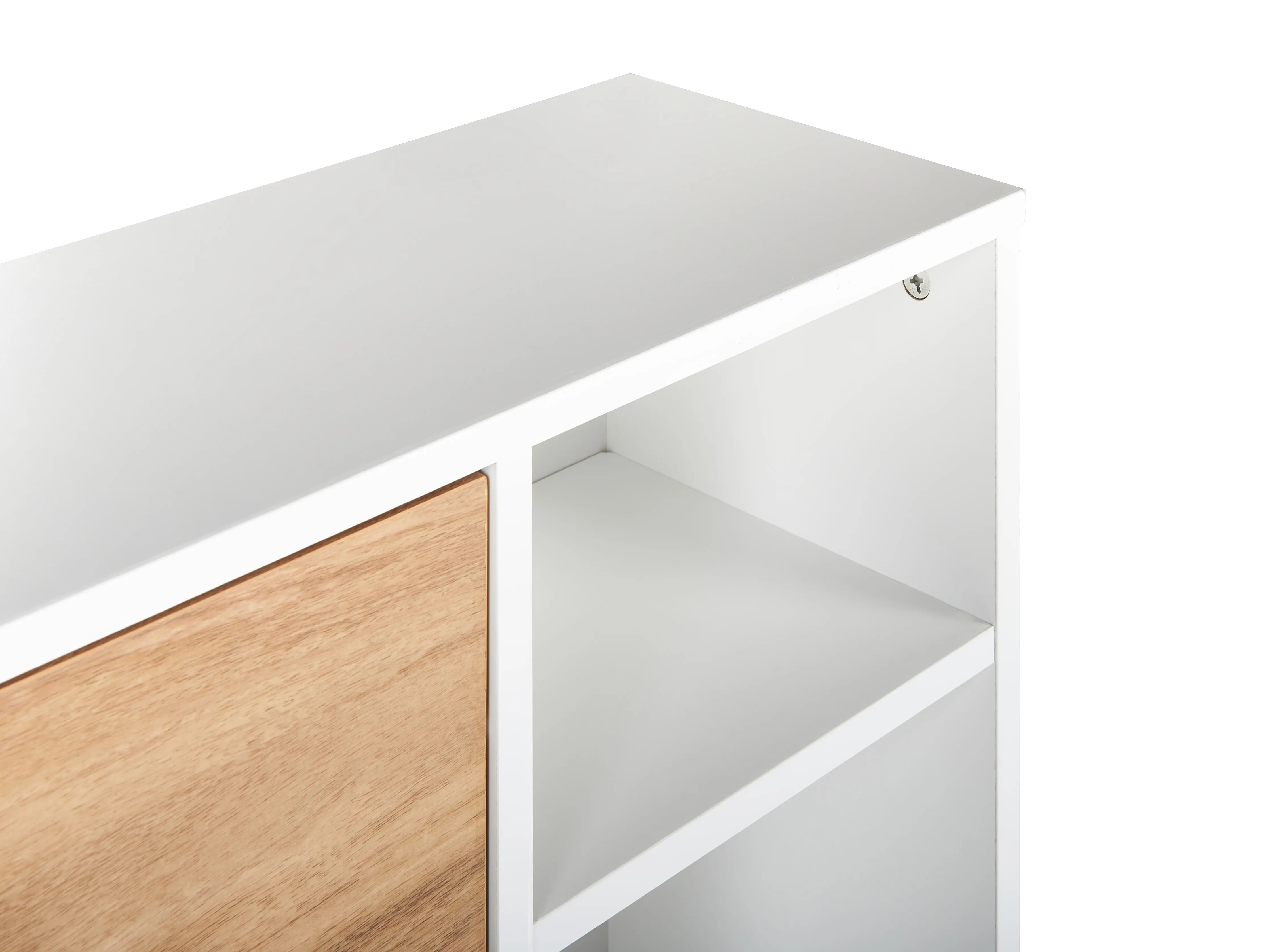Schoenenkast MACKAY Lichtbruin/wit