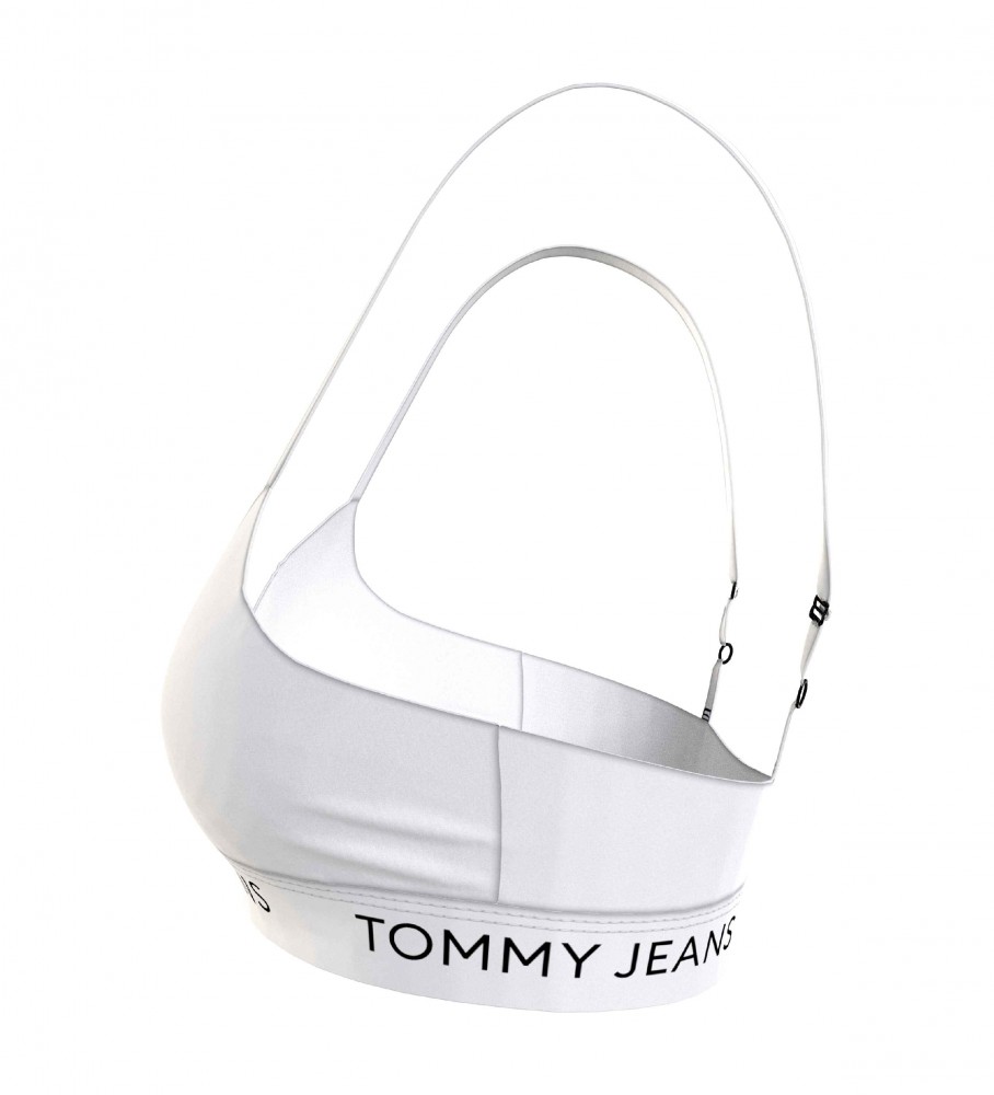 Sutiã Tommy Jeans Sport Style Bralette, Branco
