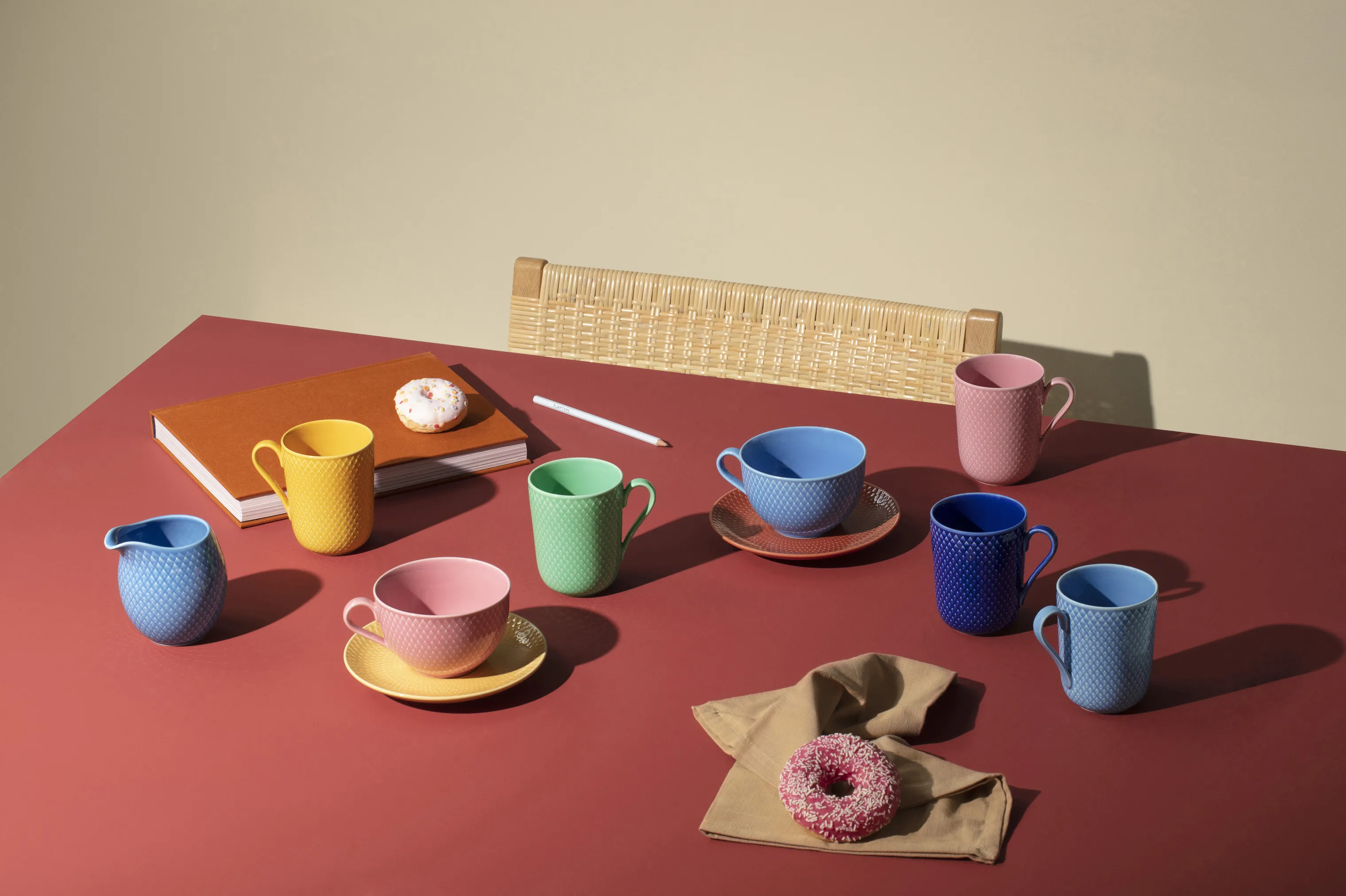 Lyngby Porcelæn Rhombe Color Mælkekande