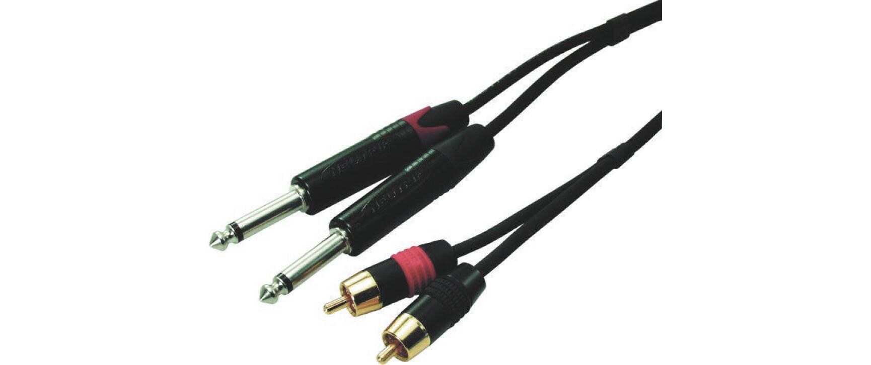 Audio-Kabel NPK1CP2-SIAM Cinch - 6.3 mm Klinke 1.5 mAnschlusskabel