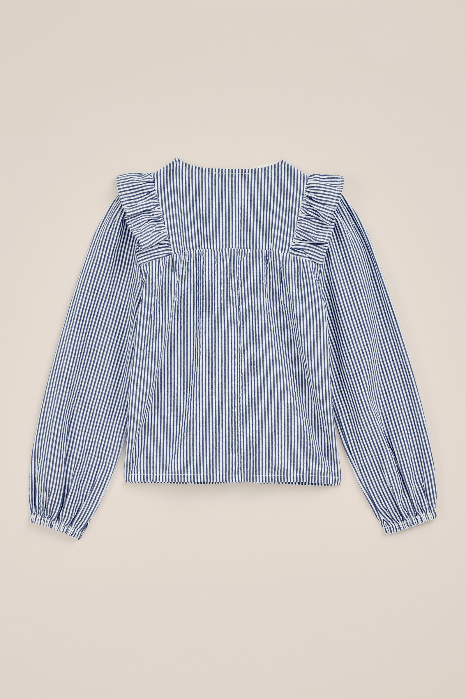 Meisjes blouse met dessin WE Fashion Blauw