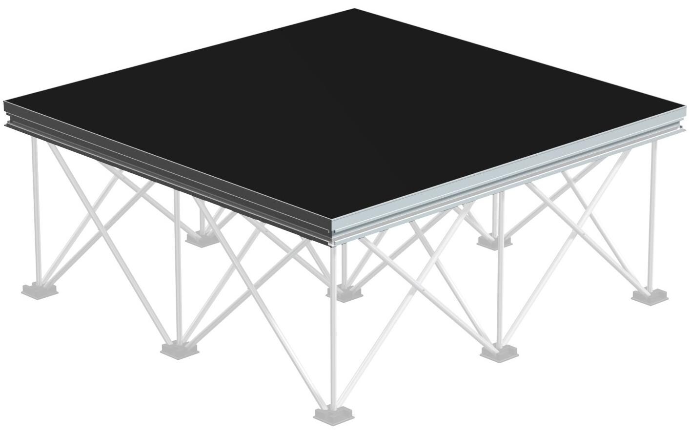Spider Deck 750 Aluminium 100 x 100 cm<br>Modulares Bühnenpodest