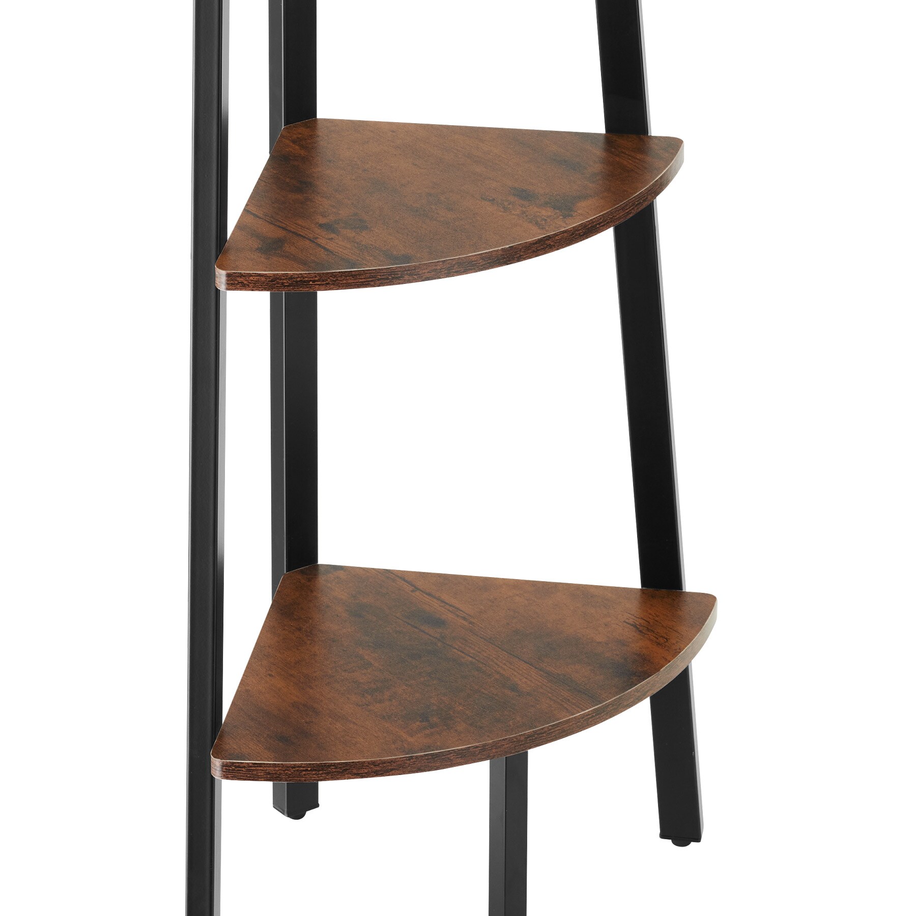 tectake® Eckregal, Industrial Style, mit 5 Ebenen, inklusive Kippschutz, 34 x 34 x 158,5 cm