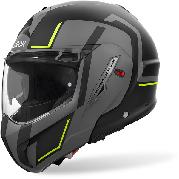 Airoh - Casque Mathisse II Genius Gris / Noir / Jaune fluo / Mat