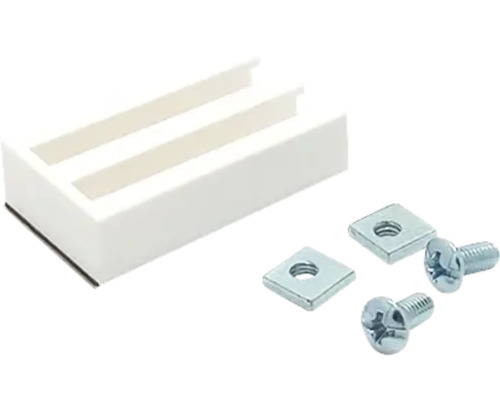 Kleefbeugels voor Soluna rolgordijnen op maat, as 30 mm, wit