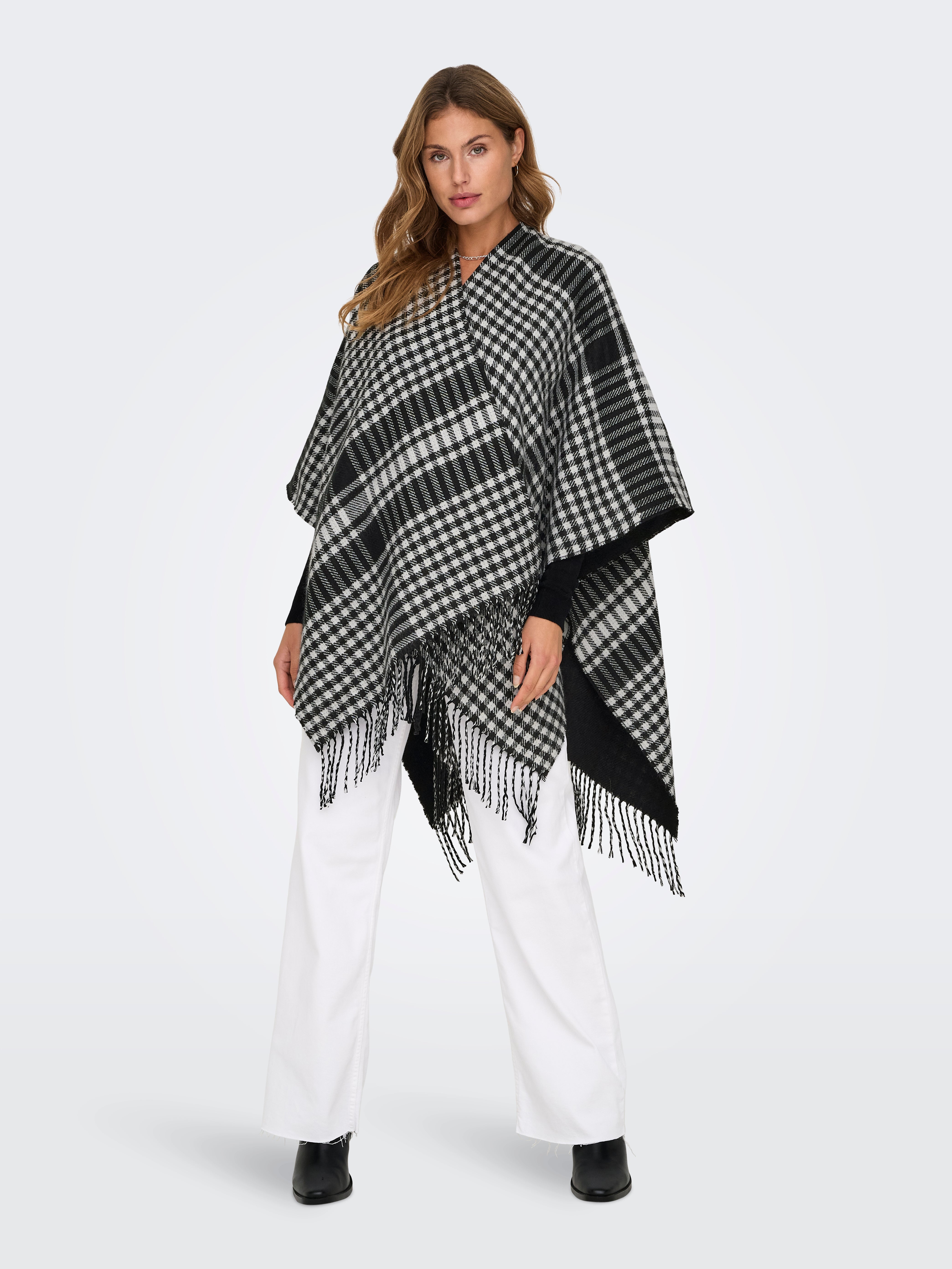 ONLVIOLET Poncho Black
