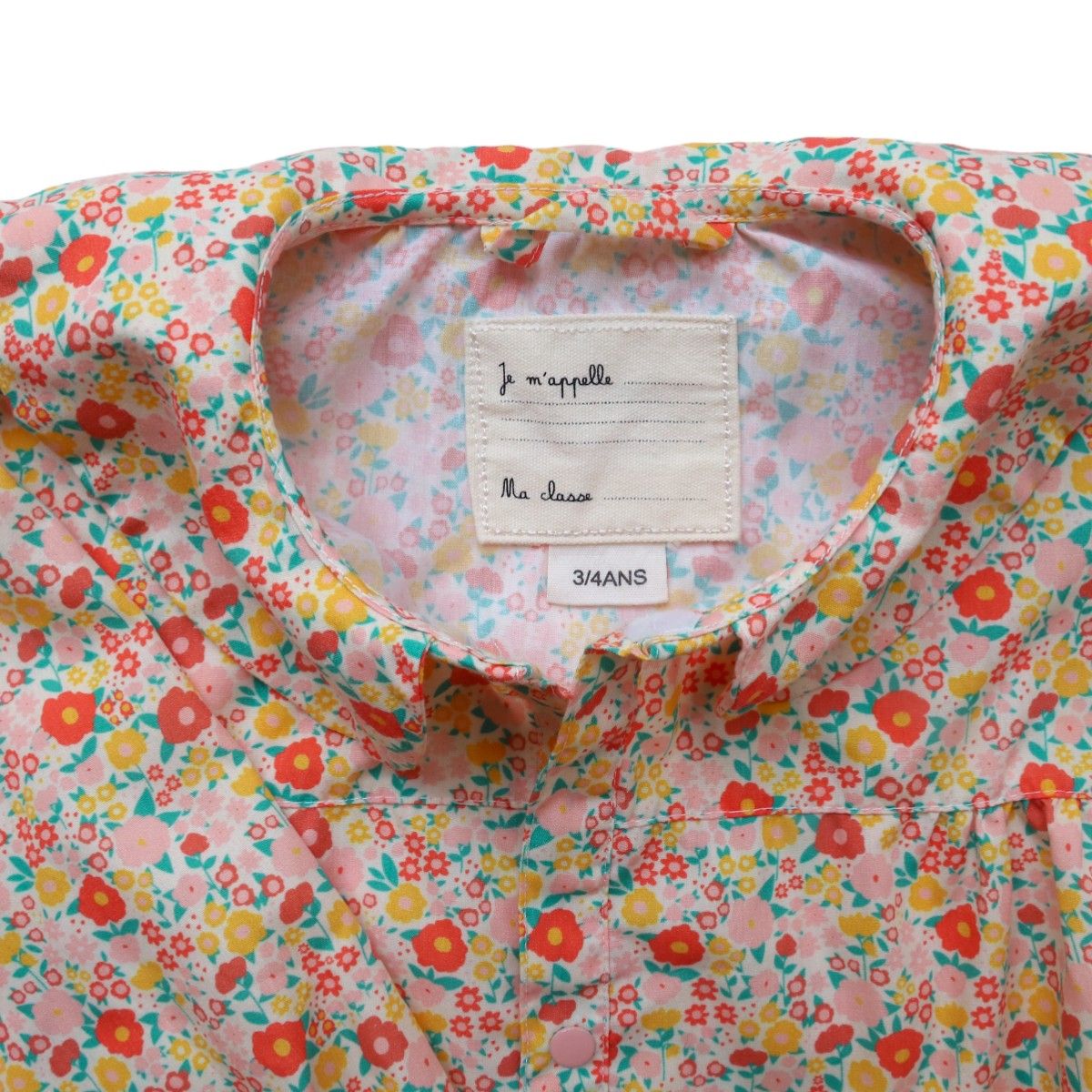 Tablier d'école enfant fleuri
