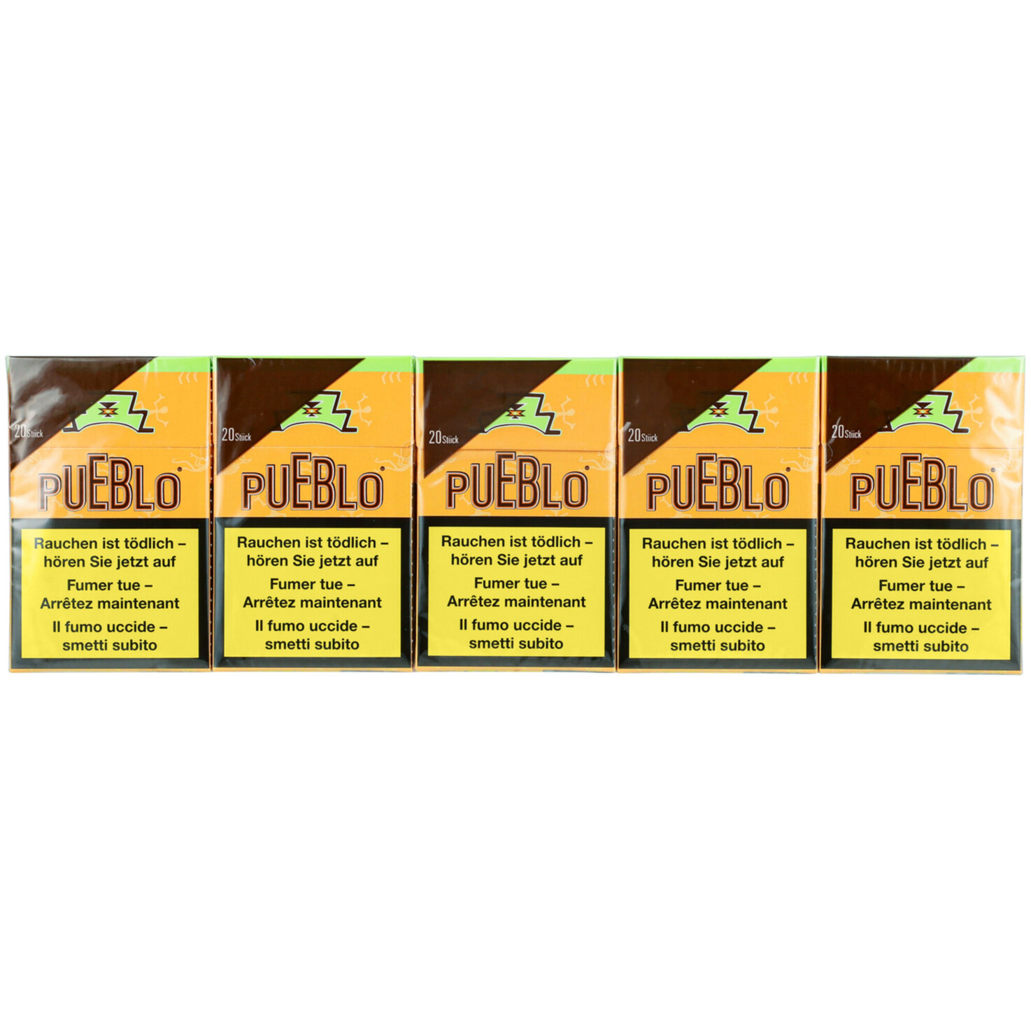 Pueblo Zigaretten Orange Box Stange