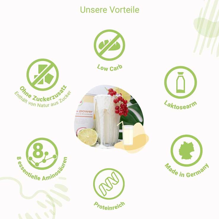 For You Eiweiß Power Vanille, 750 g