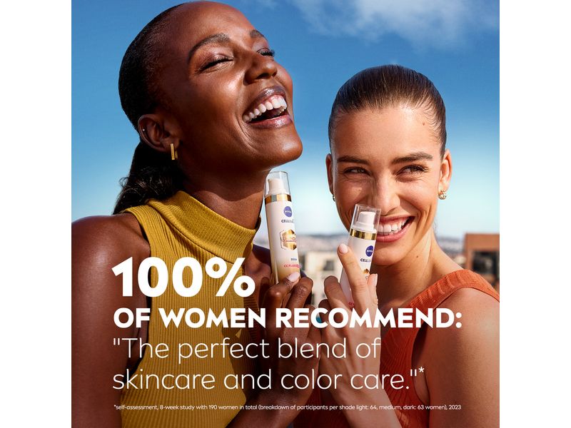 NIVEA CC Cream Cellular Luminous630 3-in-1 LSF30 Dark CC-Fluid kaschiert, reduziert und schützt vor Pigmentflecken