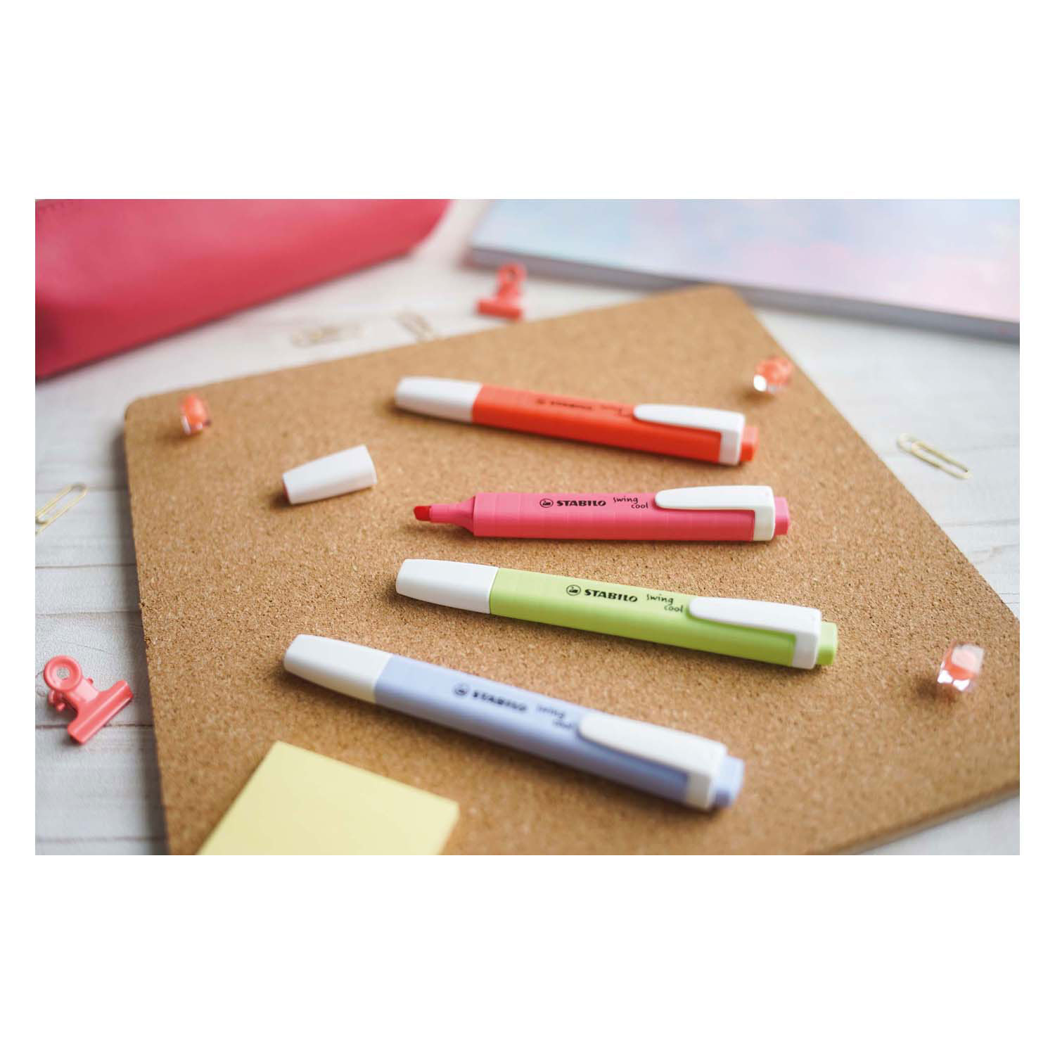 STABILO swing coolPastel - Markeerstift - Set Met 8 Stuks