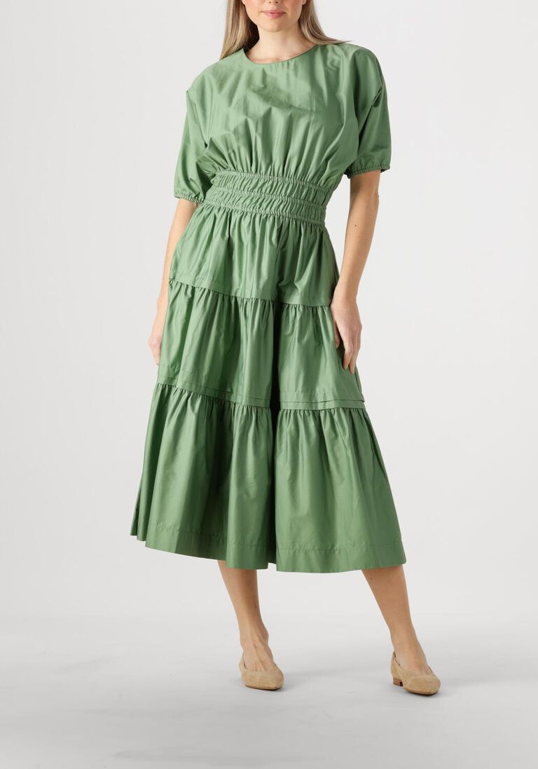 groene devotion midi jurk geraros