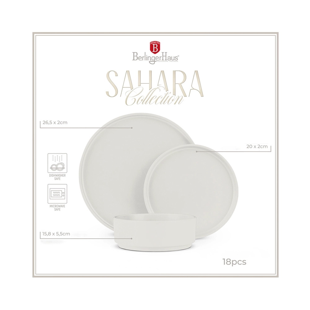 Berlinger Haus 18-teiliges Tellerset Sahara Collection