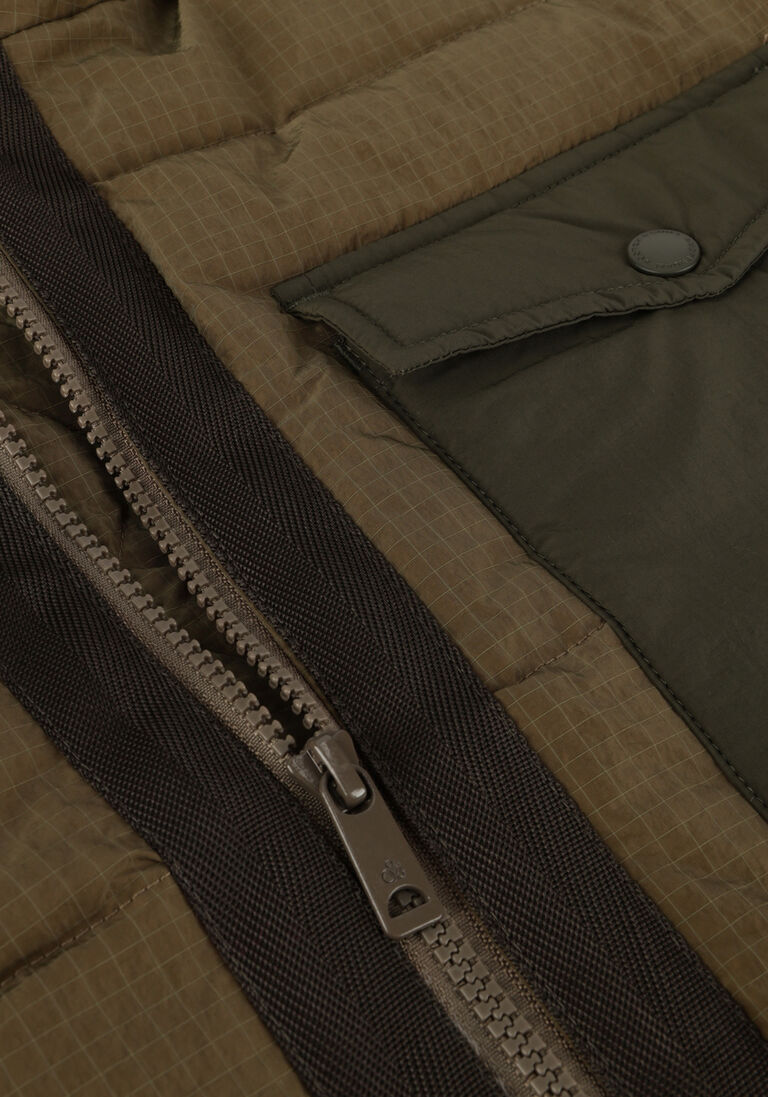 SCOTCH & SODA khaki scotch & soda gewatteerde jas hooded puffa jacket