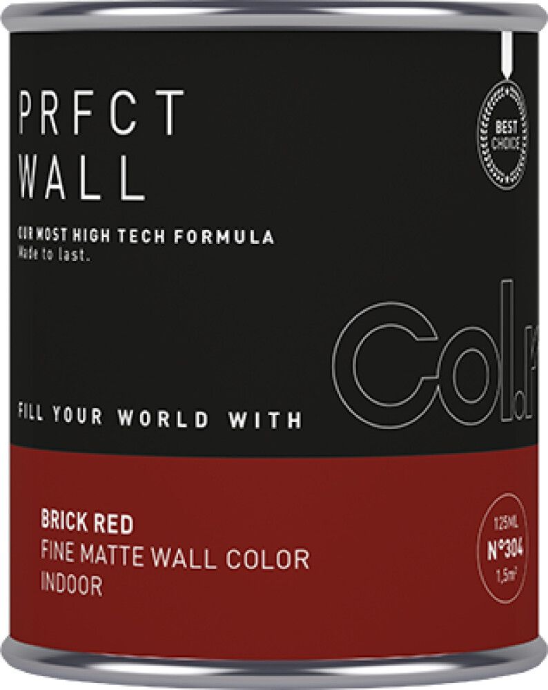 VEGGMALINGCOL.R PRFCT N.304 0,125L BRICK RED