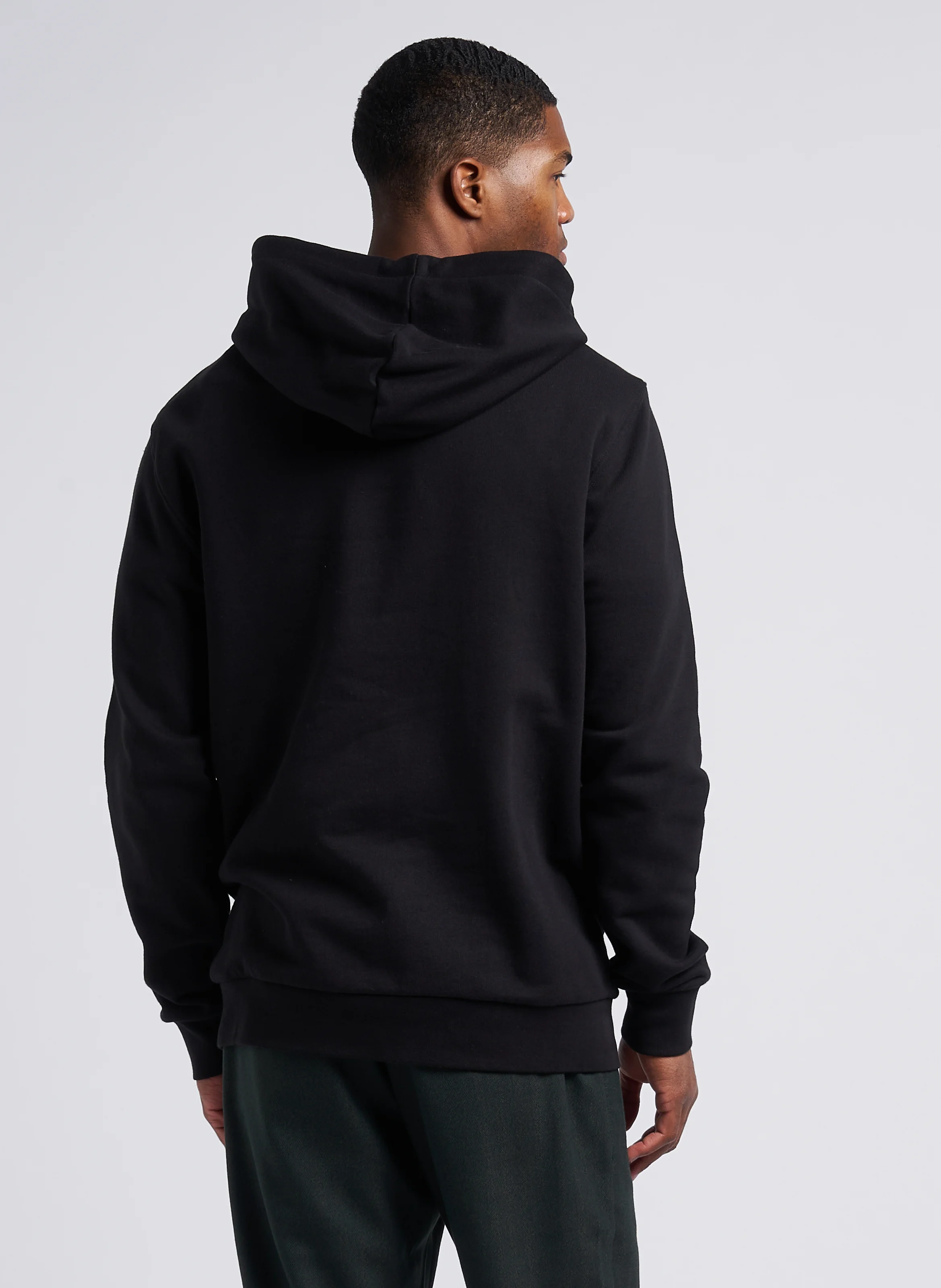 Sweat à capuche en coton bio | Noir